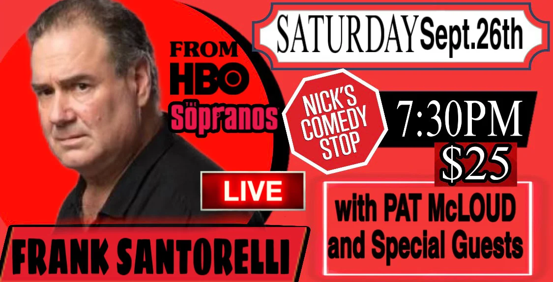 Poster for Frank Santorelli LIVE at Nicks 9/26
