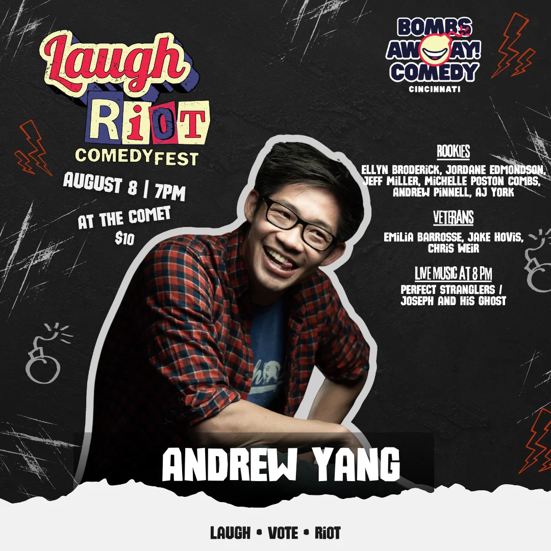 Poster for Laugh Riot Comedy Fest | ANDREW YANG
