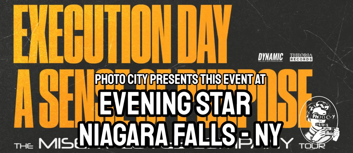 Poster for Execution Day & A Sense Of Purpose - w/ Lost Artifacts, Hypnon, Calling Lazarus, and After The World @ Evening Star (Niagara Falls, NY)