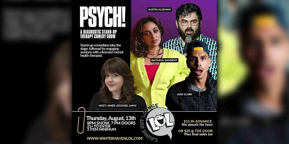 Poster for Psych! A Diagnostic Stand Up Therapy Comedy Show!