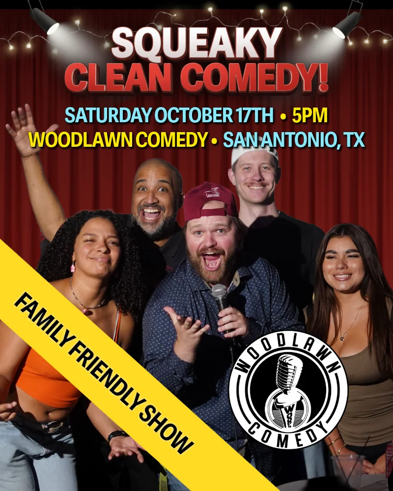 Poster for Squeaky Clean Comedy!