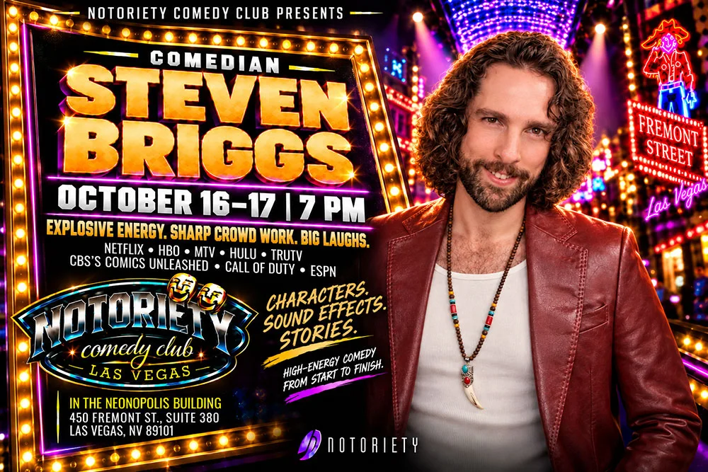 Poster for Notoriety Comedy Club