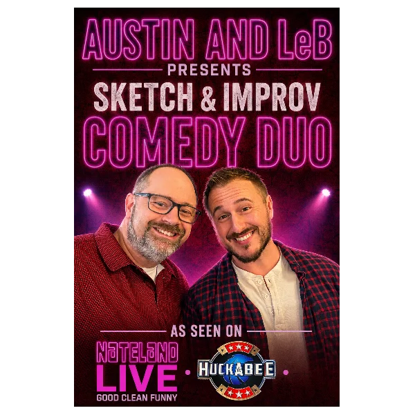 Poster for AUSTIN AND LEB'S "HOPE THRU HUMOR TOUR"