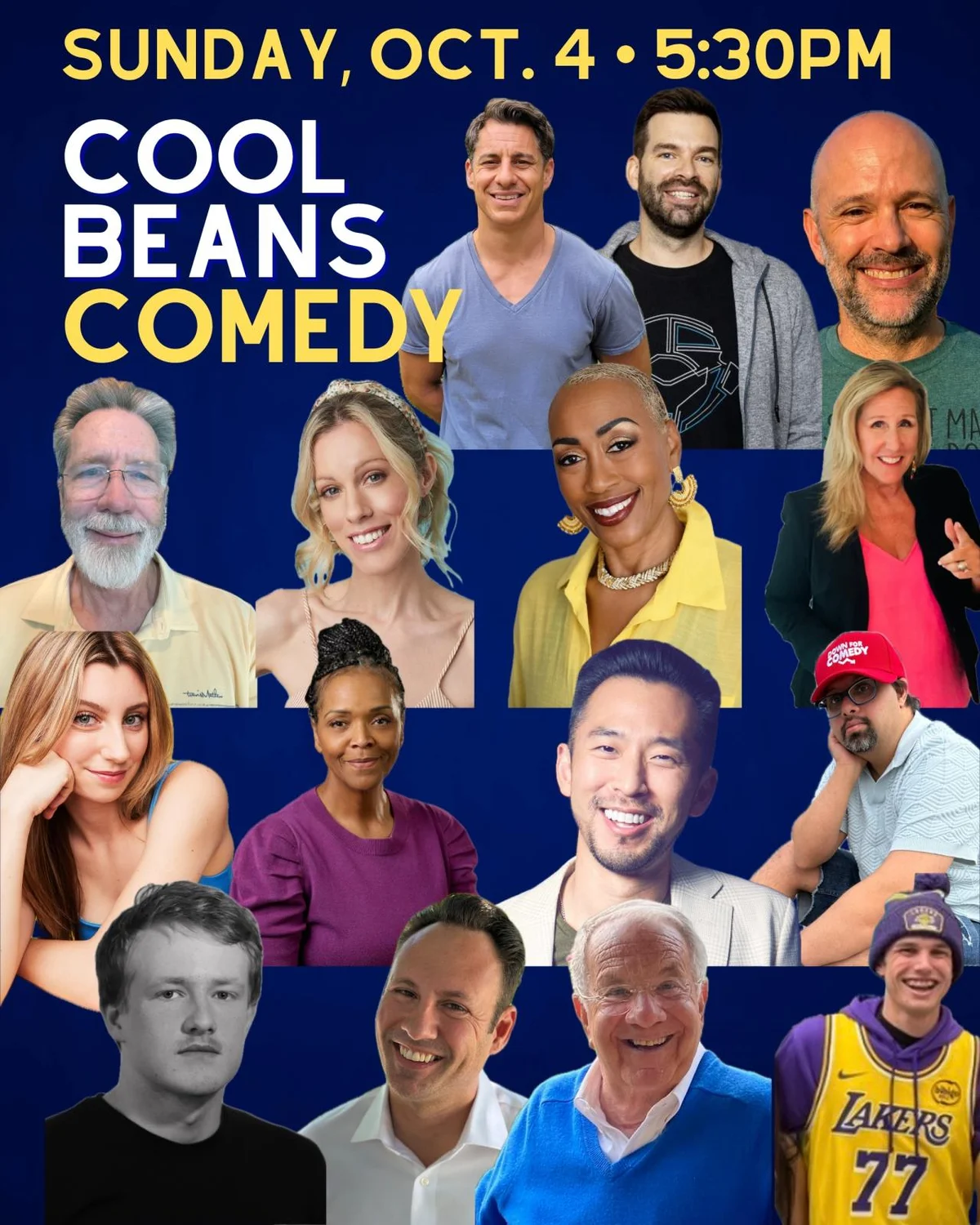 Poster for Cool Beans Comedy 5:30pm Showcase