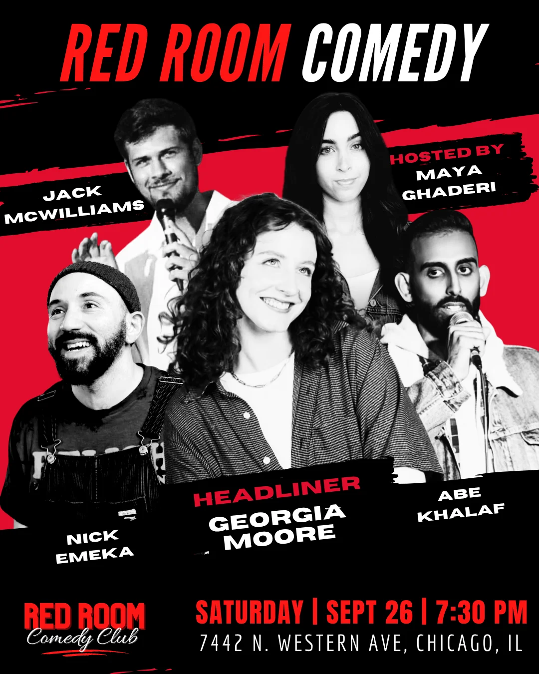 Poster for RED ROOM COMEDY
