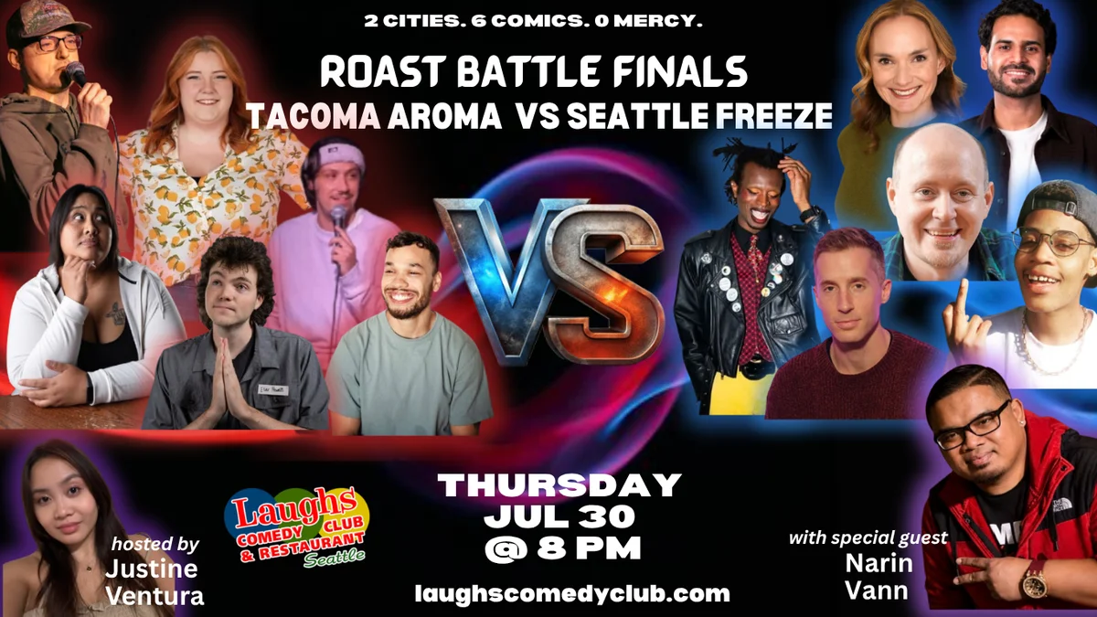 Poster for TACOMA AROMA VS SEATTLE FREEZE: ROAST BATTLE FINALS