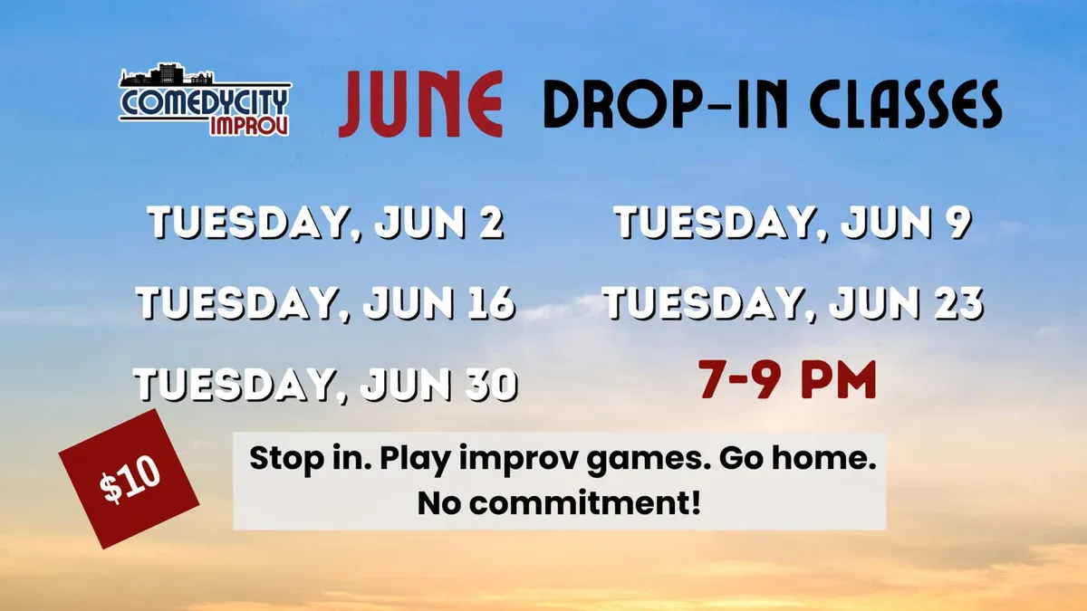 Poster for June Drop-In Classes