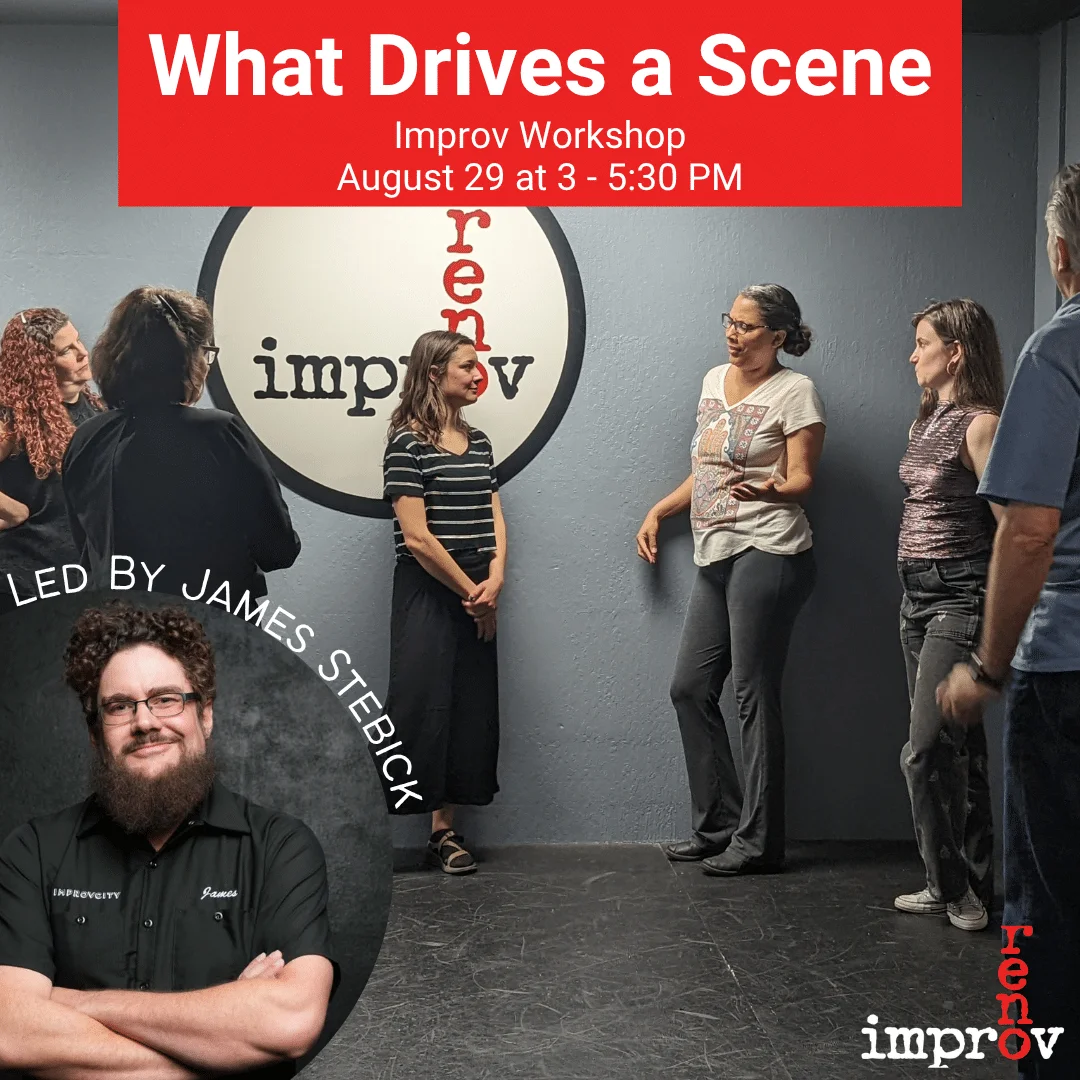 Poster for What Drives a Scene – Improv Workshop