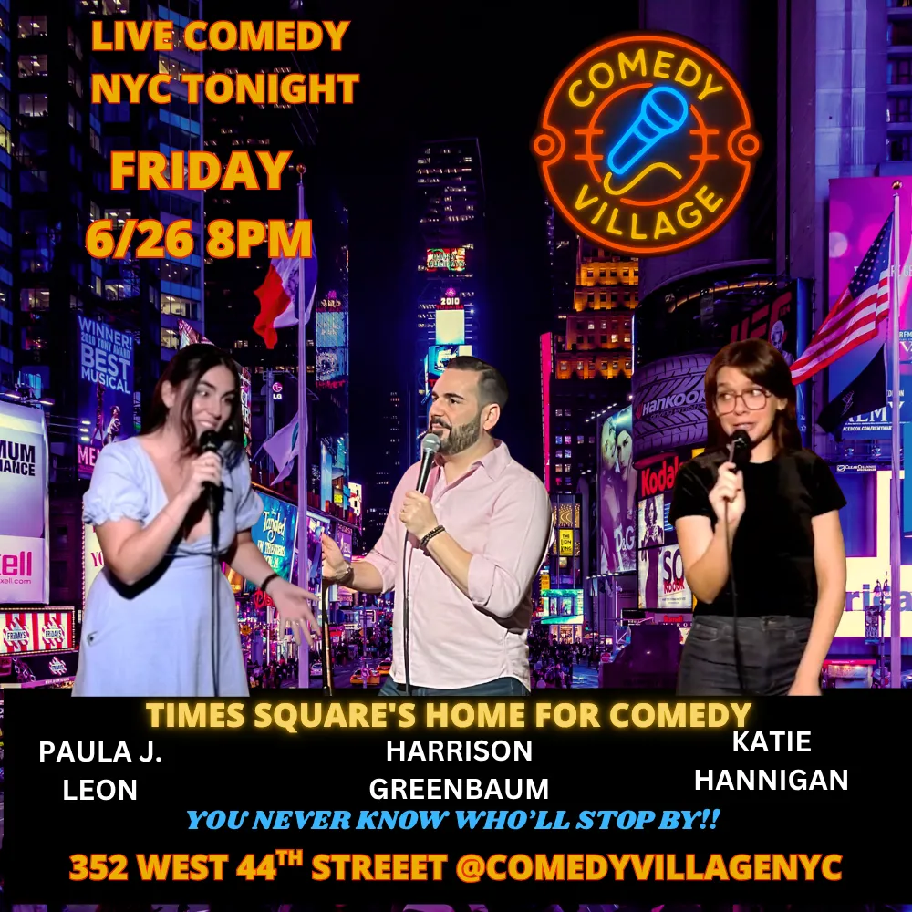 Poster for NYC Stand-Up | Fri, June 26th @8 PM