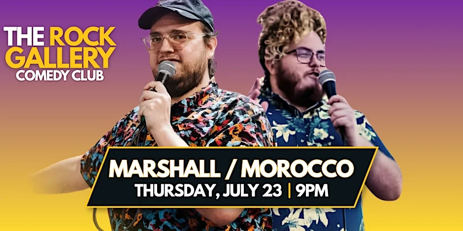 Poster for Mason Marshall & Michael Morocco Stand-Up Comedy Show