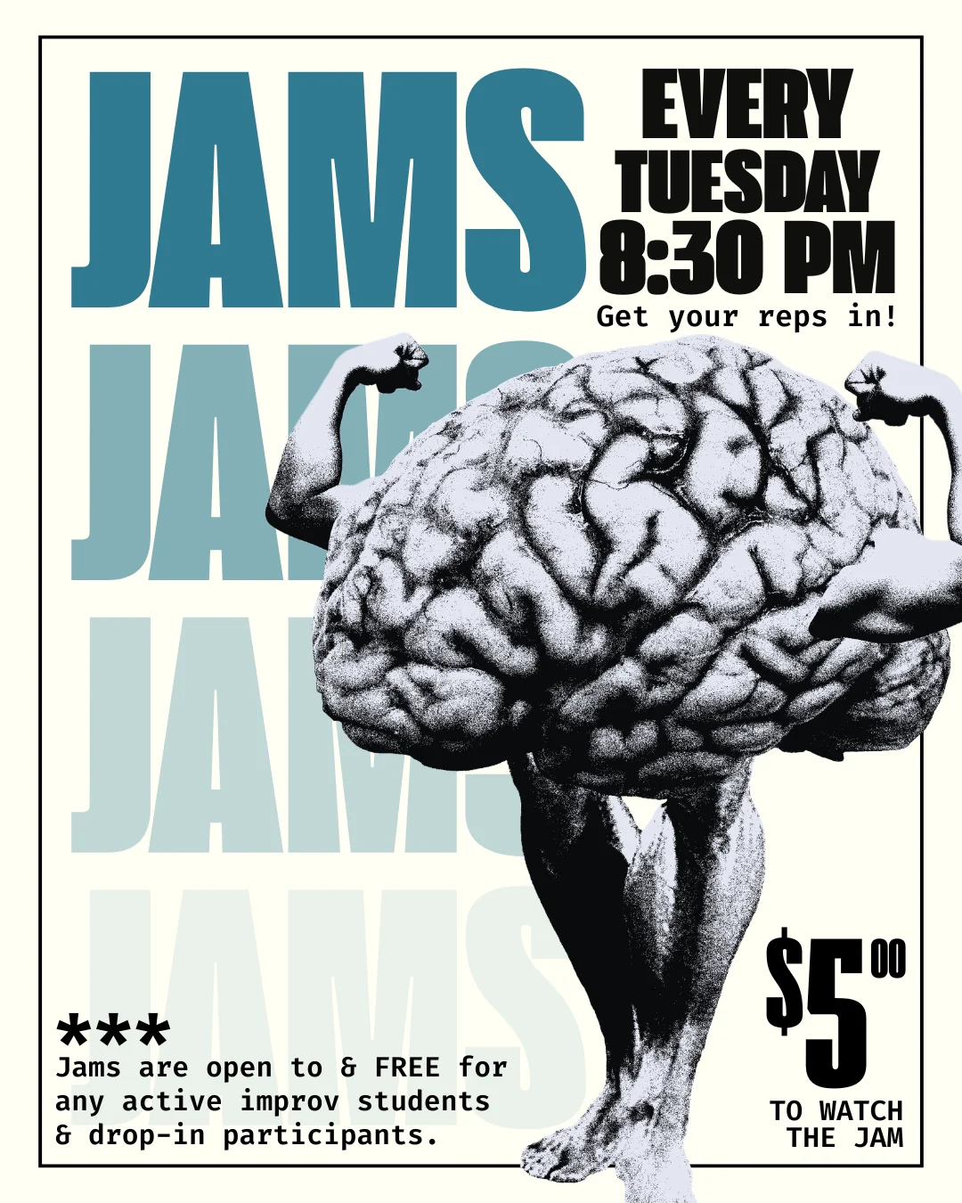 Poster for Tuesday Student Jams