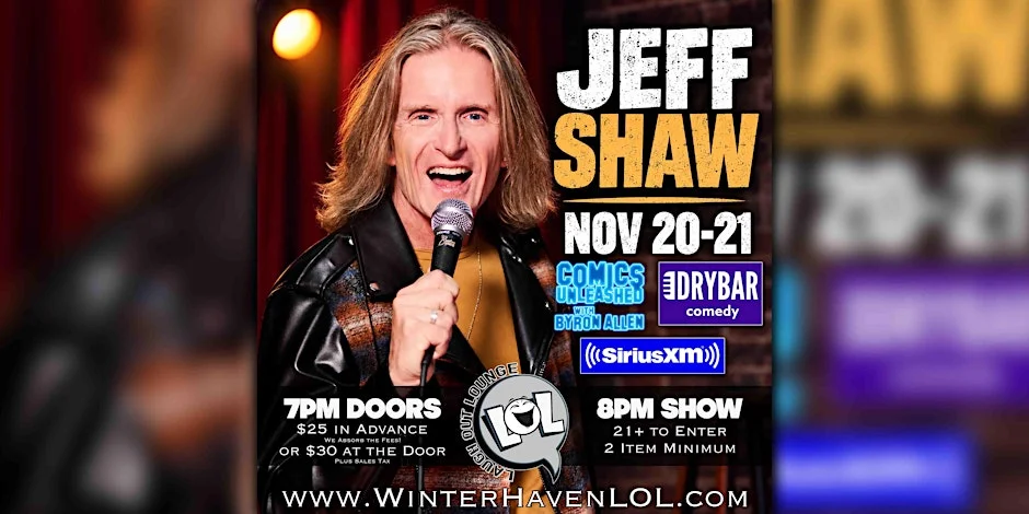 Poster for Jeff Shaw from Comics Unleased!
