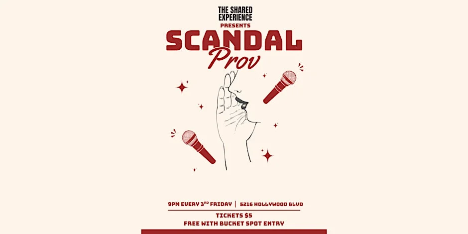 Poster for Scandal Prov: Improv Inspired by Real Life Scandals