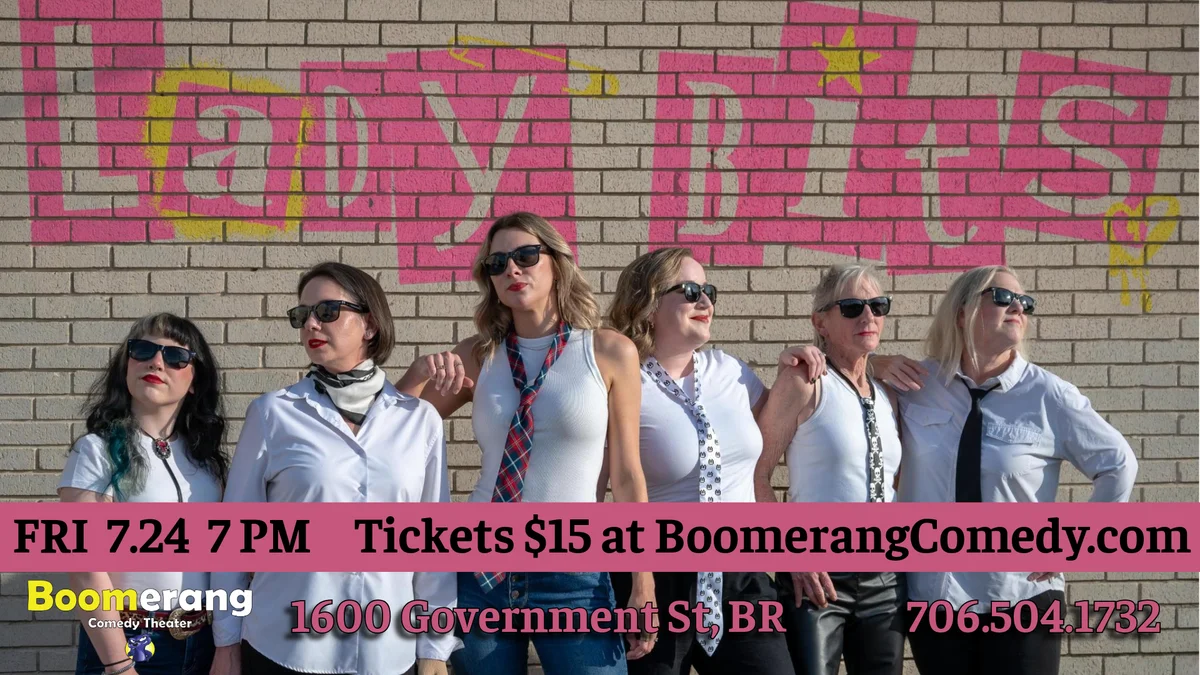 Poster for LADY BITS Monthly Improv Show