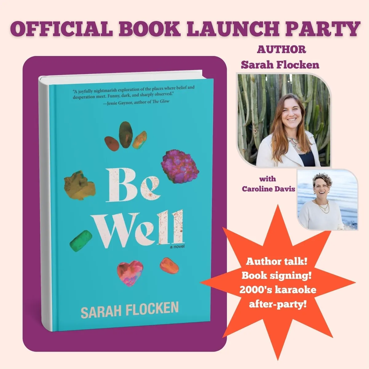 Poster for Be Well - Book Launch Party