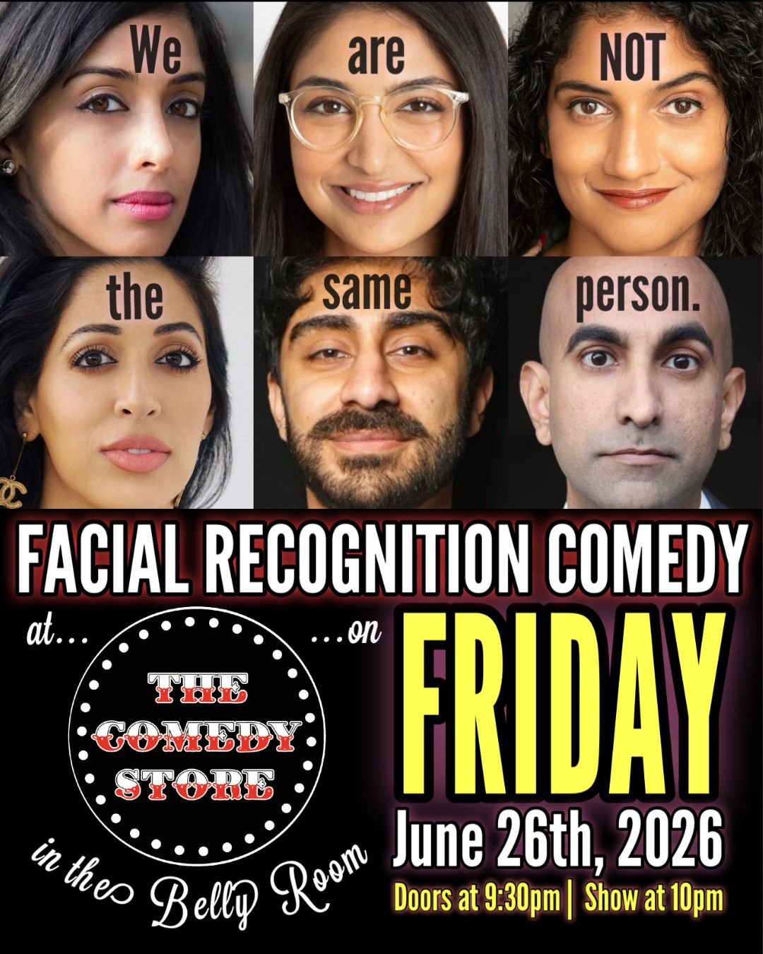 Poster for Facial Recognition Comedy