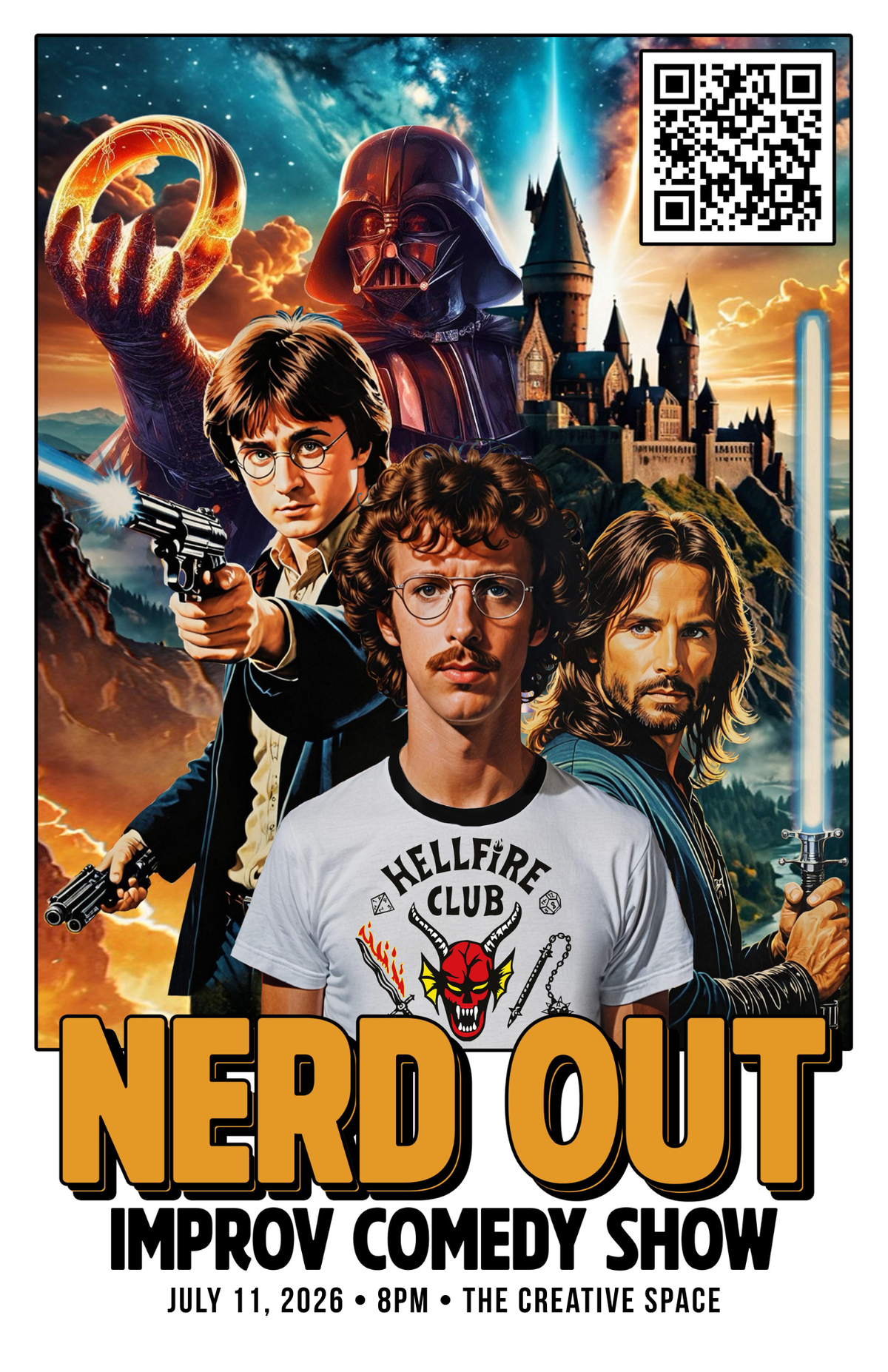 Poster for Nerd Out Improv Comedy Show