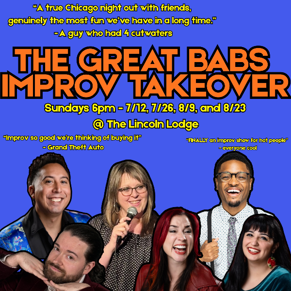 Poster for BABS Babes Improv Takeover AT LINCOLN LODGE!