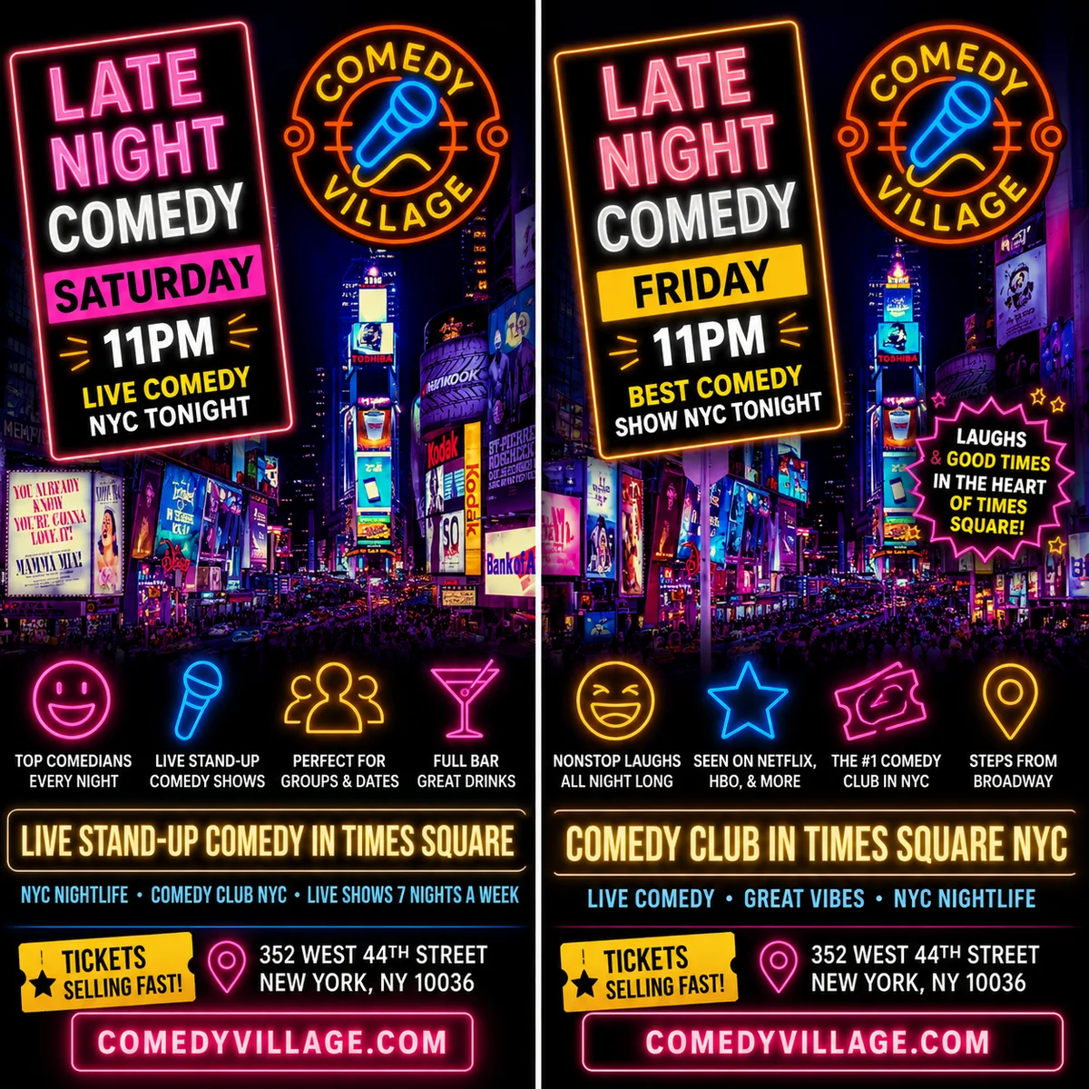 Poster for NYC Stand-Up | Saturday, June 27th @11 PM
