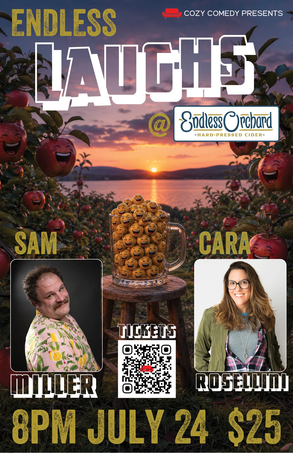 Poster for Endless Laughs with Sam Miller!