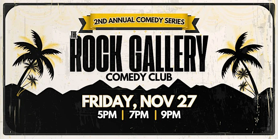 Poster for The Rock Gallery Comedy Series