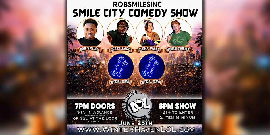 Poster for Smile City Comedy Show!