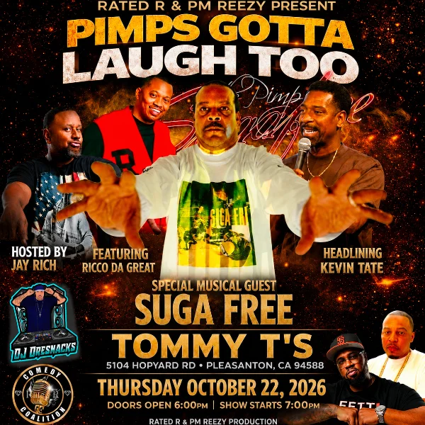 Poster for Pimps Gotta Laugh Too - Featuring SUGA FREE