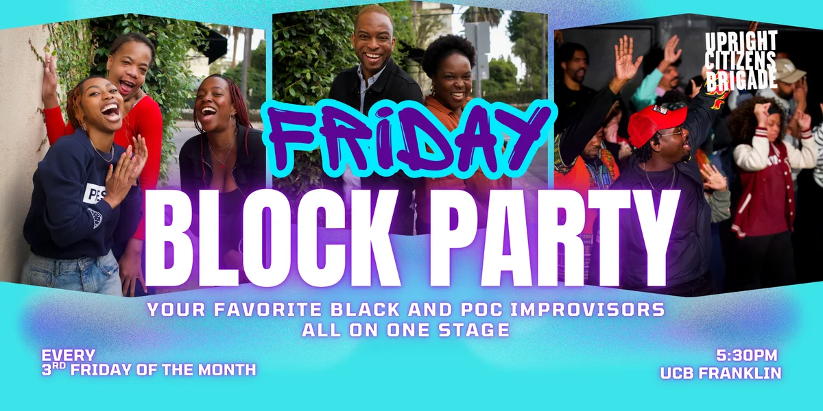 Poster for Friday Block Party