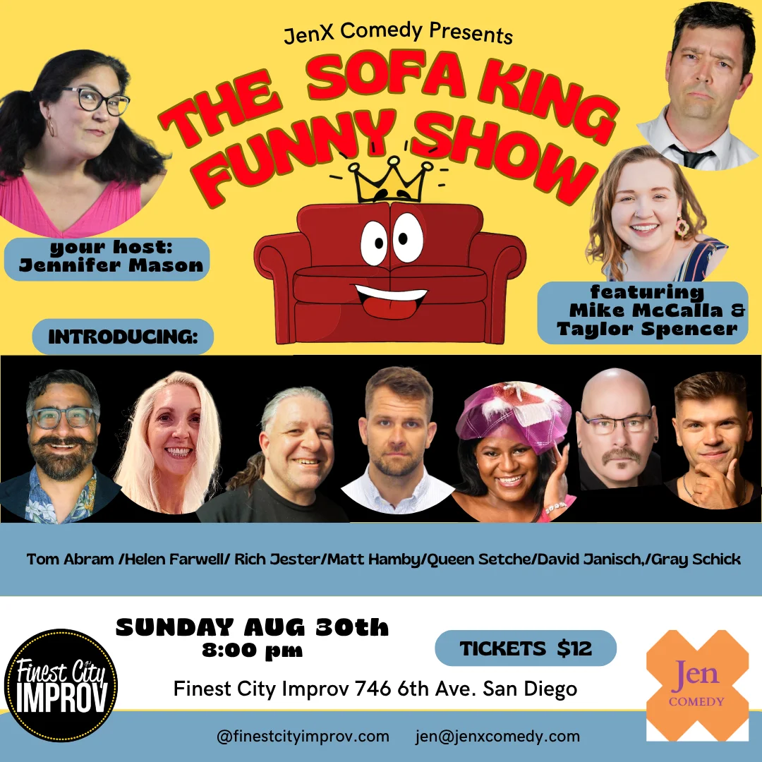 Poster for Sofa King Funny Stand-Up + Grad Show!