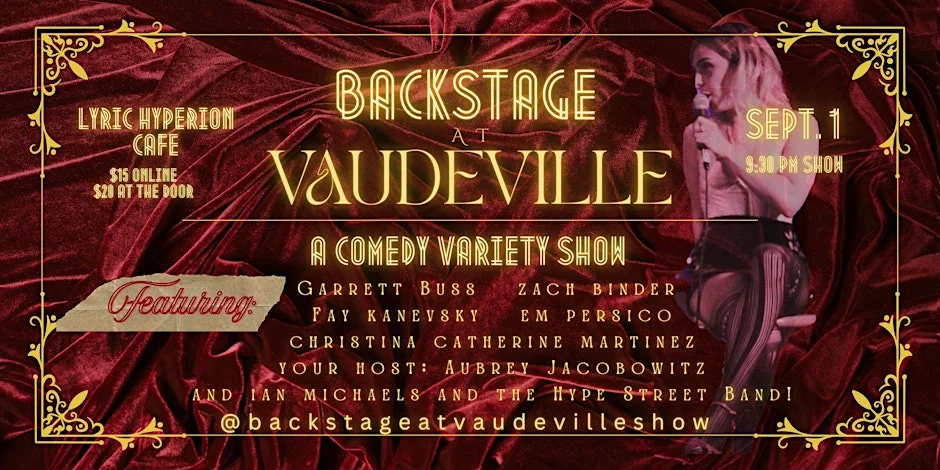 Poster for Backstage at Vaudeville