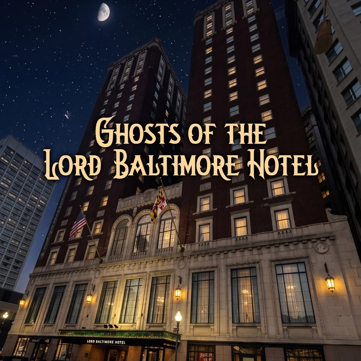 Poster for Lord Baltimore Hotel Ghost Tours