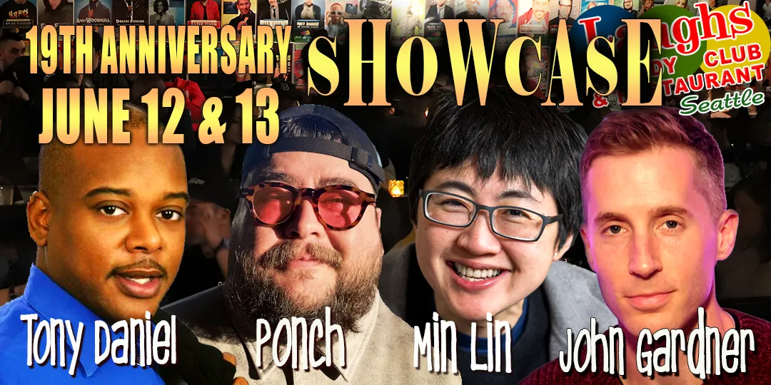 Poster for Comedy show: It’s Laughs Comedy Club 19th Anniversary Weekend June 12 & 13
