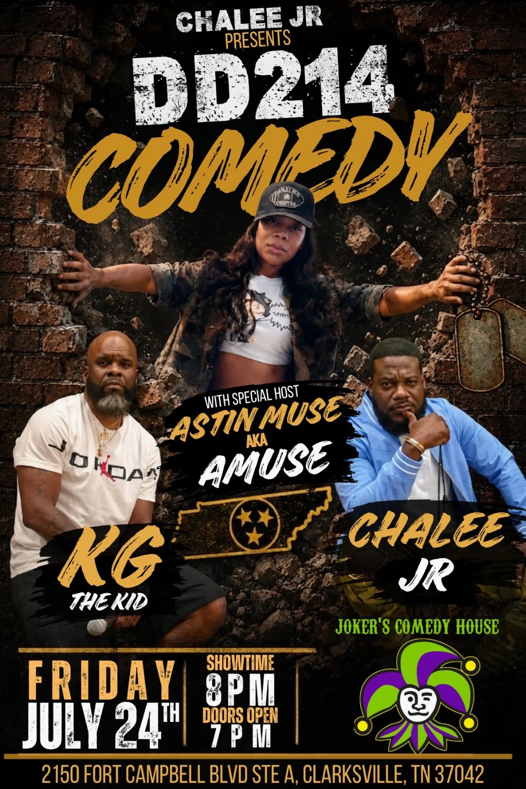 Poster for DD-214 Live at Joker's Comedy House