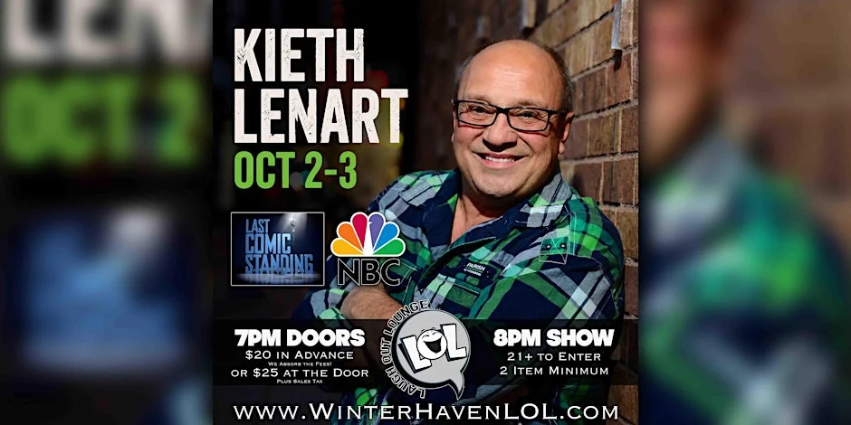 Poster for Keith Lenart from Last Comic Standing!