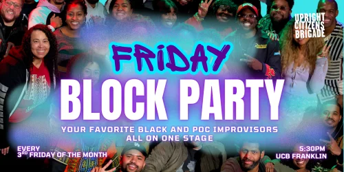 Poster for Friday Block Party