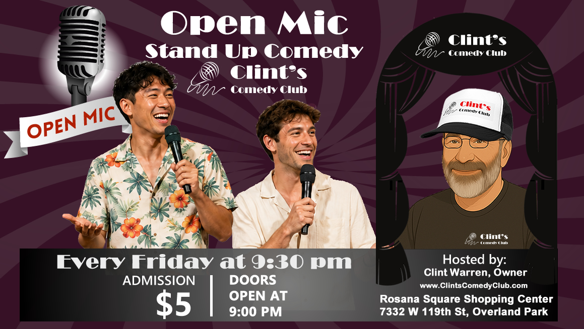 Poster for Open Mic Friday - July 24th