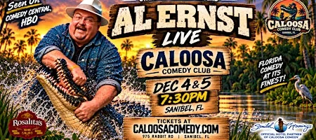 Poster for Caloosa Comedy Nights with Headliner Al Ernst