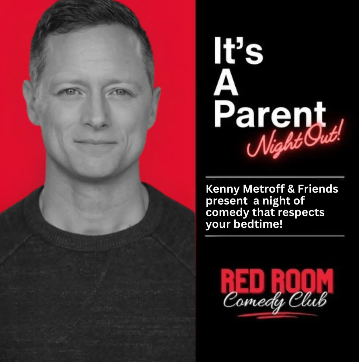 Poster for It's A Parent Night Out! | Kenny Metroff