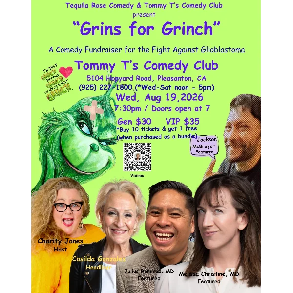 Poster for Grins For Grinch: Comedy Fundraiser for the Fight Against Glioblastoma