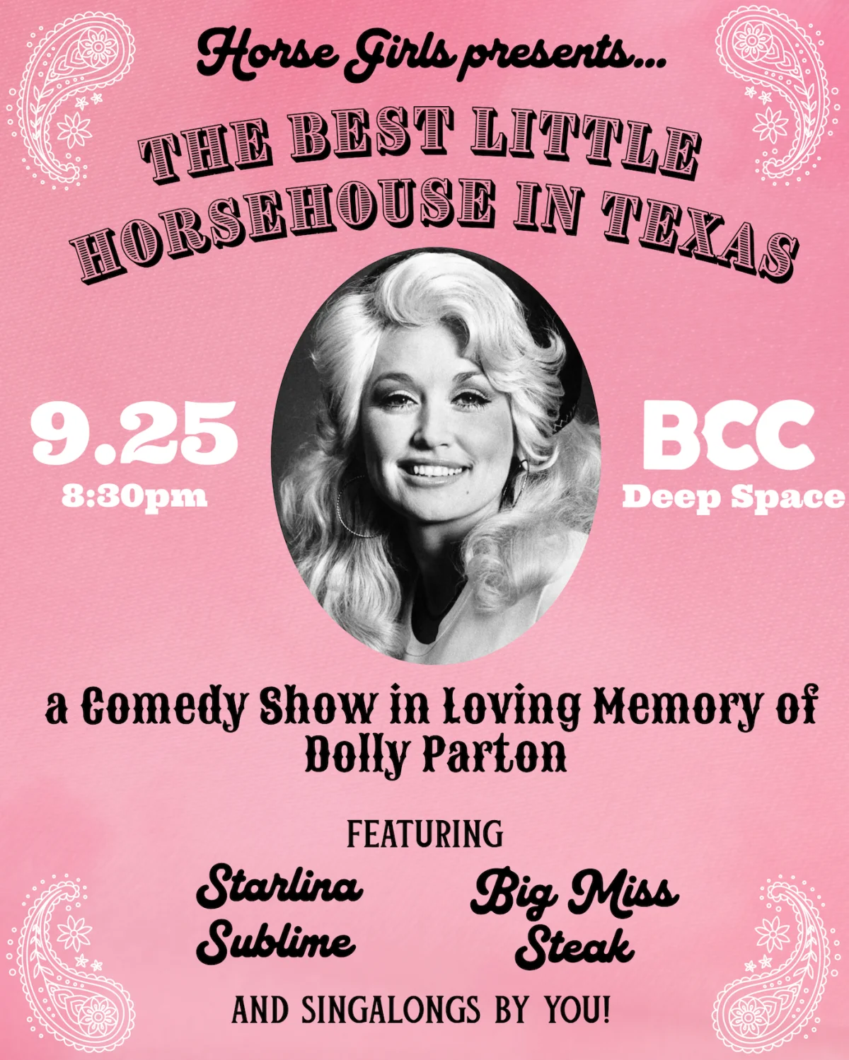Poster for The Best Little Horsehouse in Texas: A Show In Loving Memory of Dolly Parton