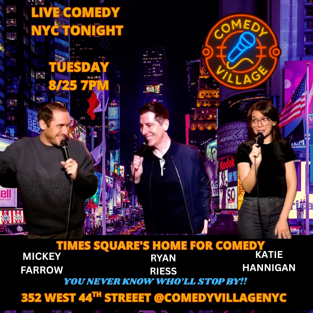 Poster for NYC Stand-Up | Tue, August 25th @7 PM