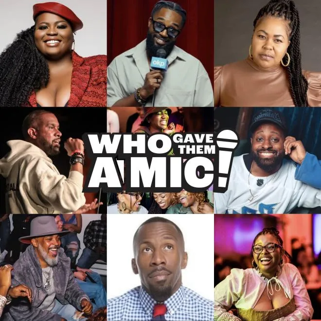 Poster for Who Gave Them a Mic Comedy Show - Juneteenth Hosted by Derrell Meyers