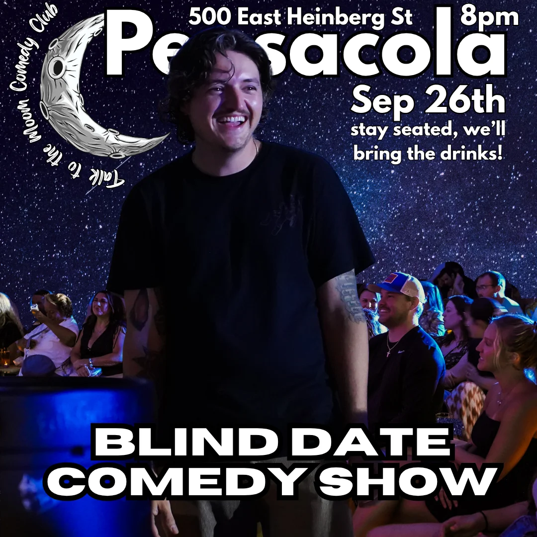 Poster for Blind Date Comedy Show Pensacola