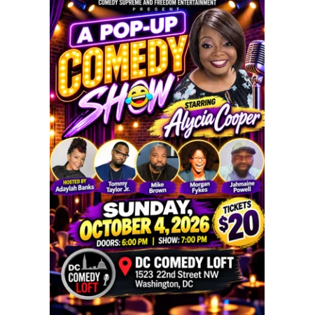 Poster for Comedy Supreme & Freedom Entertainment Present A Pop-Up Comedy Show