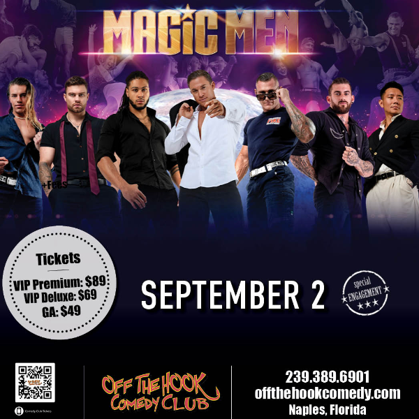 Poster for FEEL THE MAGIC: Magic Men Live in Naples, Florida!