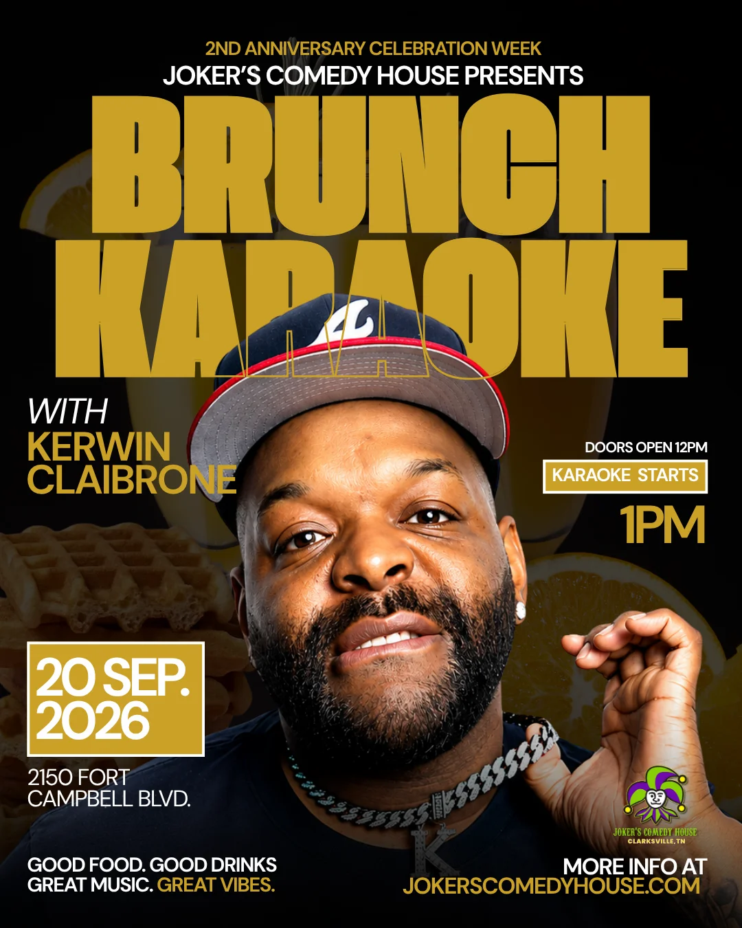 Poster for Brunch Karaoke w/ Kerwin Claiborne