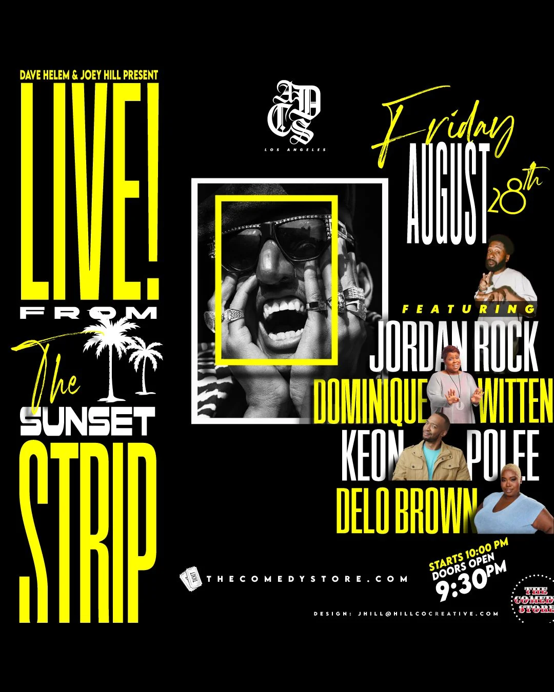 Poster for Dave Helem and Joey Hill present A Dope Comedy Show