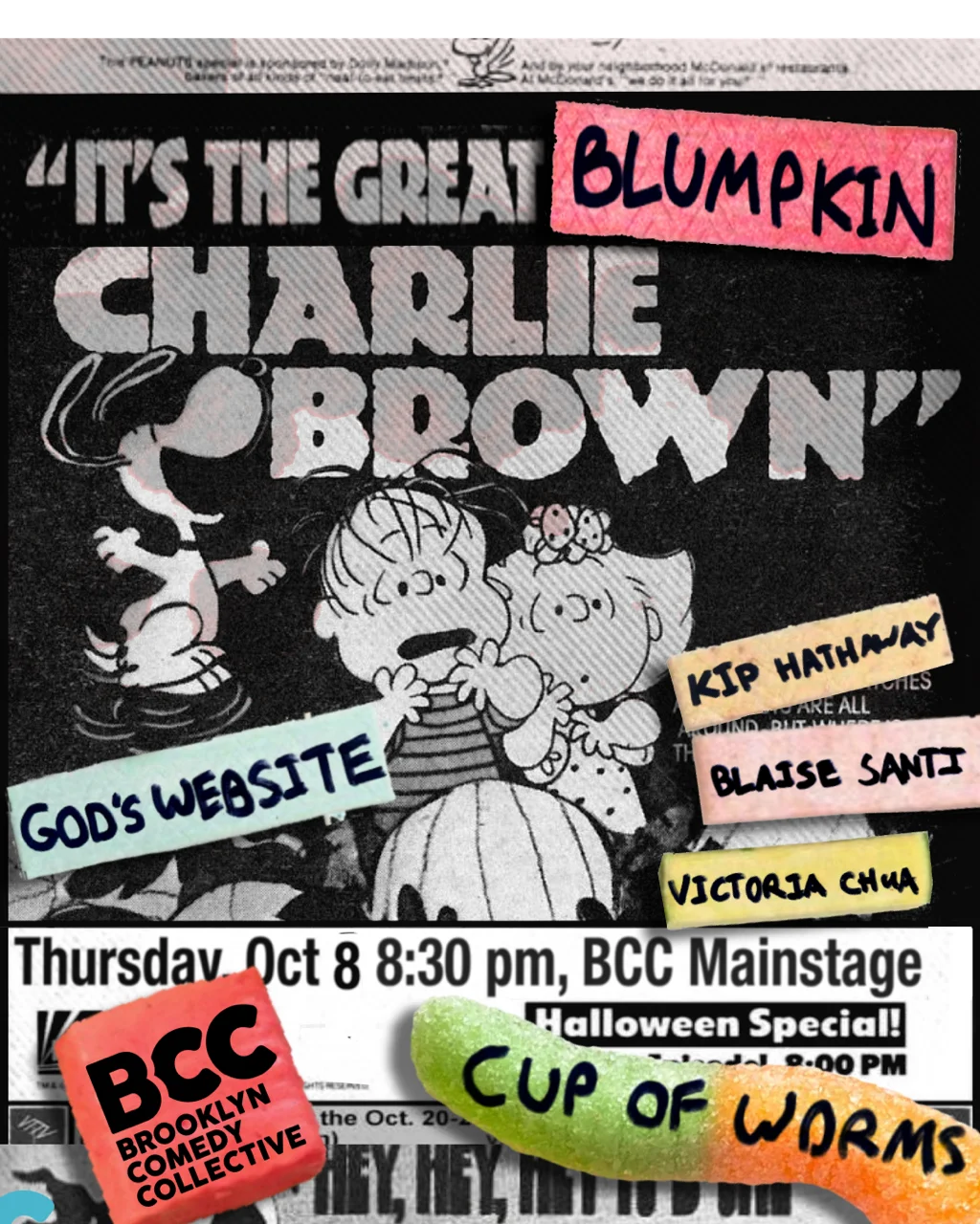 Poster for It's The Great Blumpkin, Charlie Brown