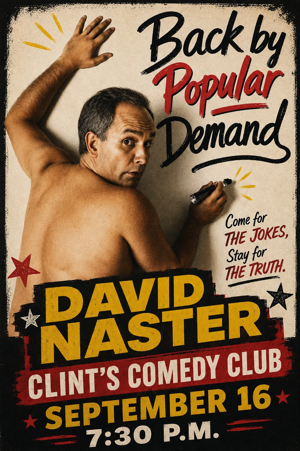 Poster for David Naster - One Night Only