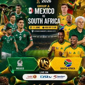Poster for Mexico vs. South Africa - World Cup - All You can Drink